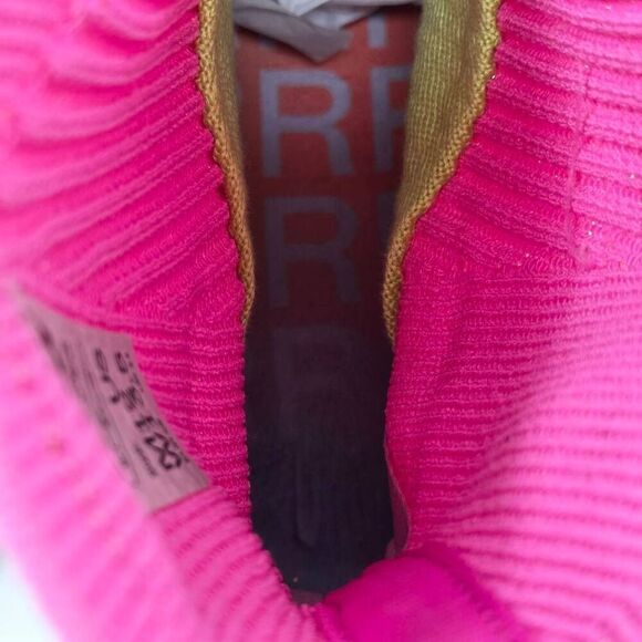 ILYSM SUN BURST TABI SOCK SHOES WOMEN'S 13.5 MEN'S 12 GLITTERY METALLIC PINK - Picture 6 of 9